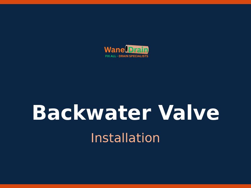 Backwater valve installation in a Toronto basement